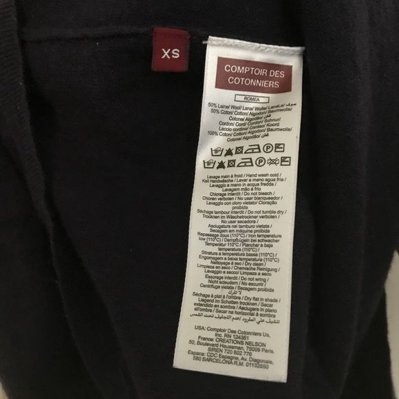 Comptoir des cotonniers sweater dress striped SX/S navy beige - Picture 5 of 8